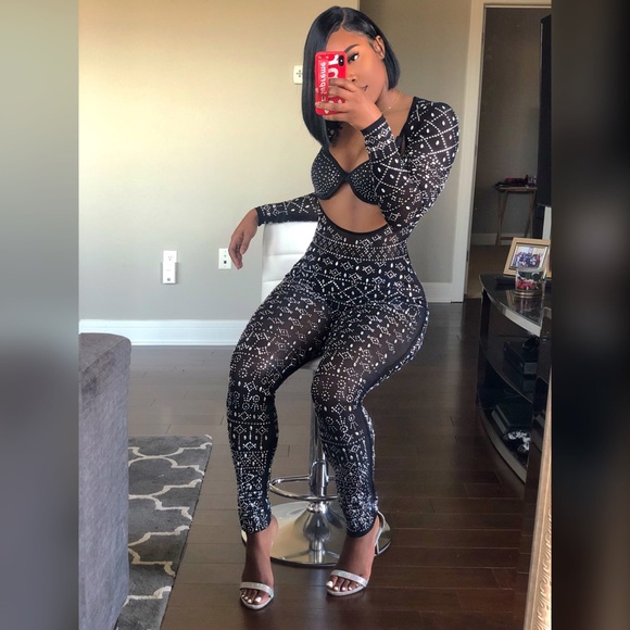 bedazzled bodysuit